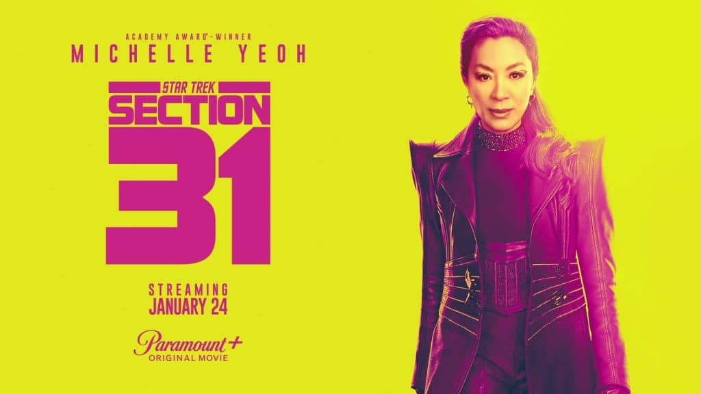 Poster für "Sektion 31" mit Großbild von Philippa Georgiou (Michelle Yeoh)
