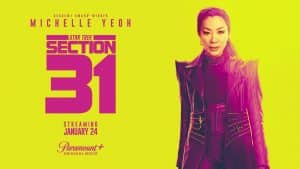 Poster für "Sektion 31" mit Großbild von Philippa Georgiou (Michelle Yeoh)