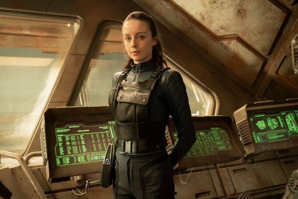 Section 31 Kacey Rohl als Rachel Garrett auf dem Set von "Sektion 31"