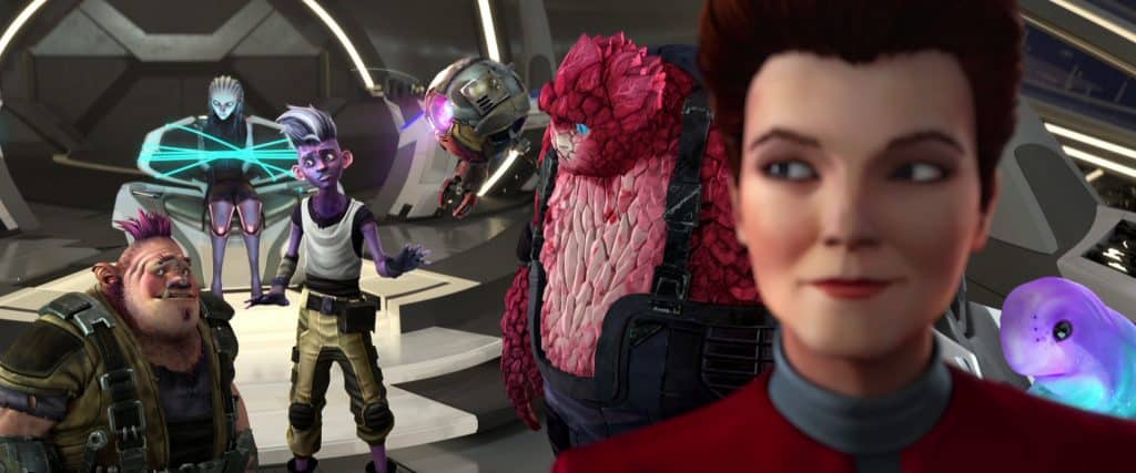 Die Prodigy-Crew auf der Brücke der Protostar