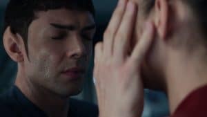 Vulkanische Gedankenverschmelzung von Spock und La'an Noonien Singh