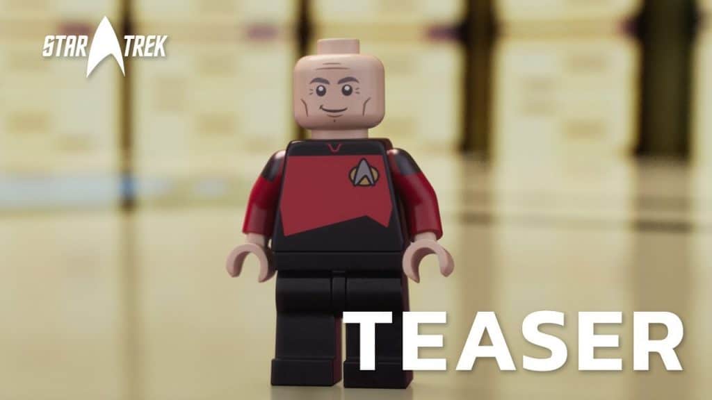 Legoteaser - Trek Echo Eine Legofigur von Captain Picard