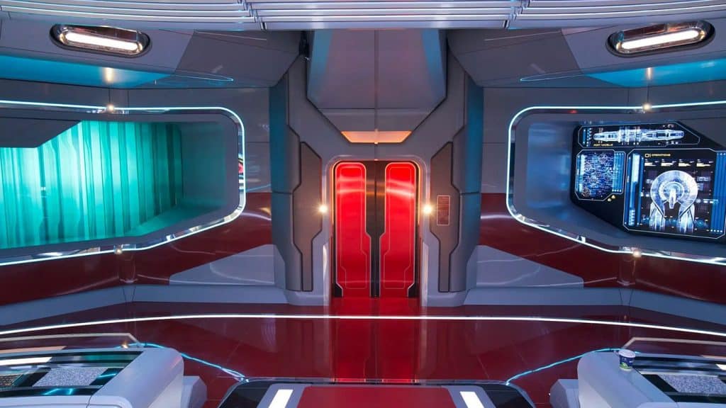 Bild der leeren Brücke der USS Athena