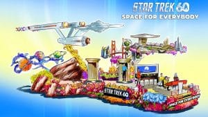 Skizze des Star Trek Wagens für die Rose Parade 2026