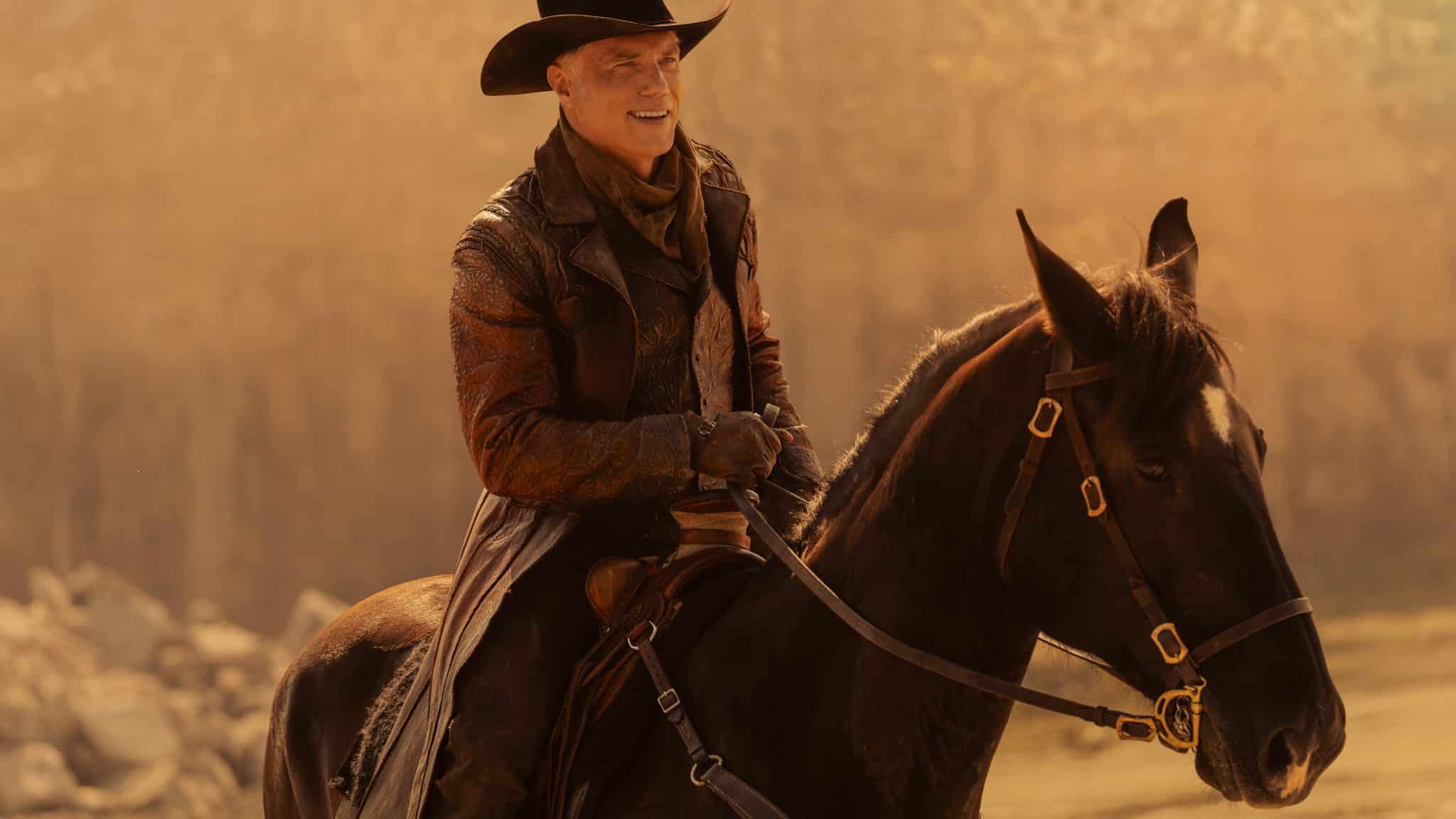 Captain Pike (Anson Mount) reitet auf dem Mars ein Pferd