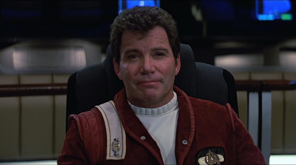 James T. Kirk auf der Brücke der USS Enterprise