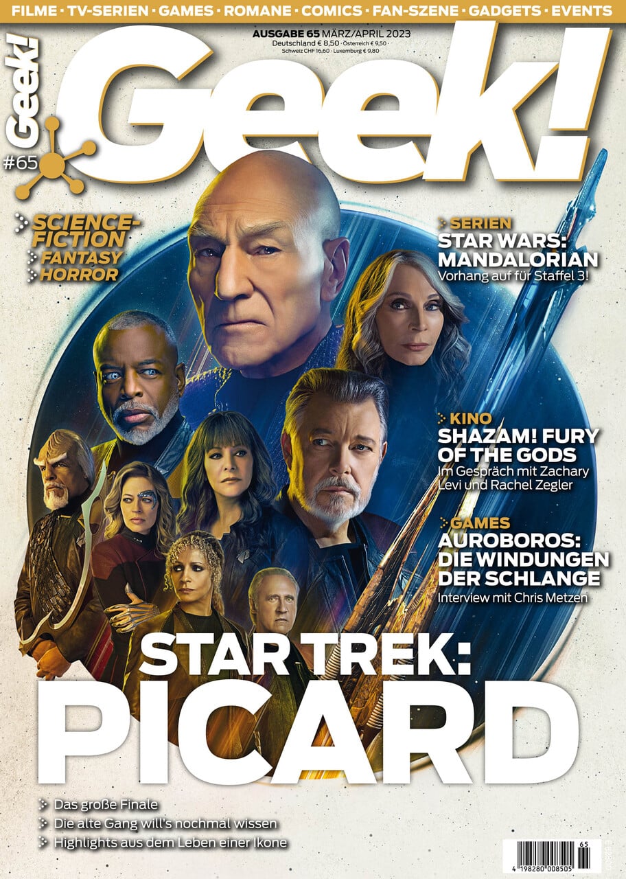 Cover des GEEK! Magazins Nr. 65 mit Titelgeschichte über Star Trek: Picard